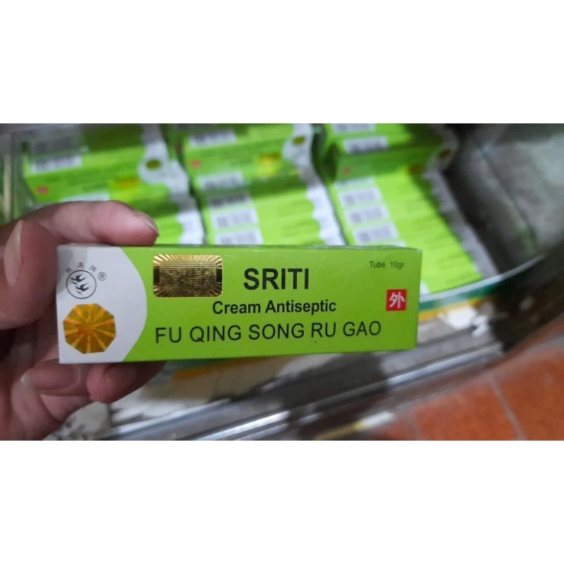 salep sriti 10gr fu qing song ru gao harga per tube kemasan baru hologram kuning ada watermark sriti