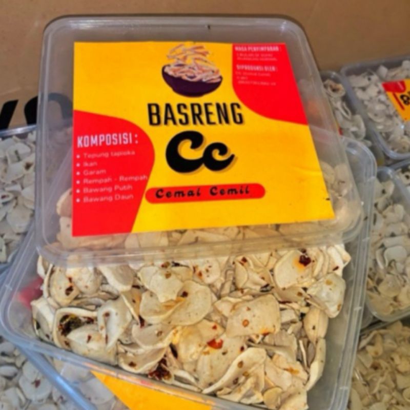 

Basreng Cemal cemil koin rasa Chili oil 500gr