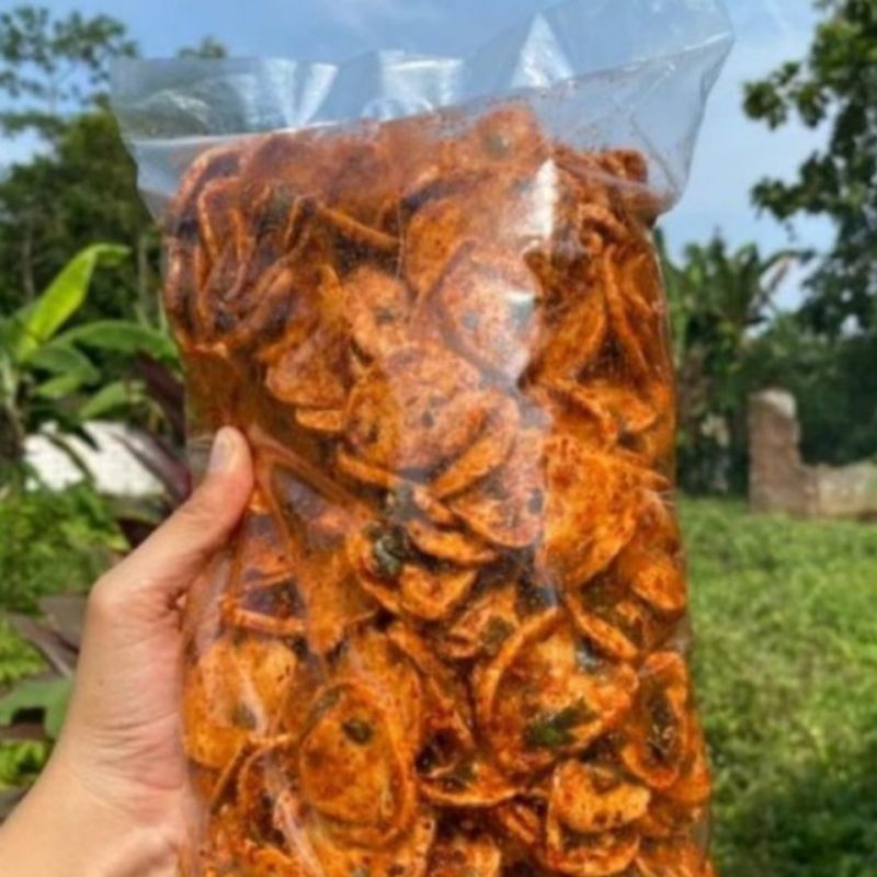 

Basreng gurih nagih pedas daun jeruk cemilan viral 500gr