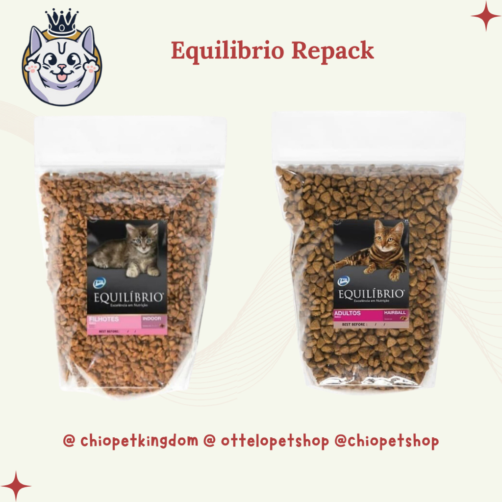 Equilibrio Kitten / Equilibrio Adult / Equil Kitten Equil Adult Repack Chio Pet Shop Bantul