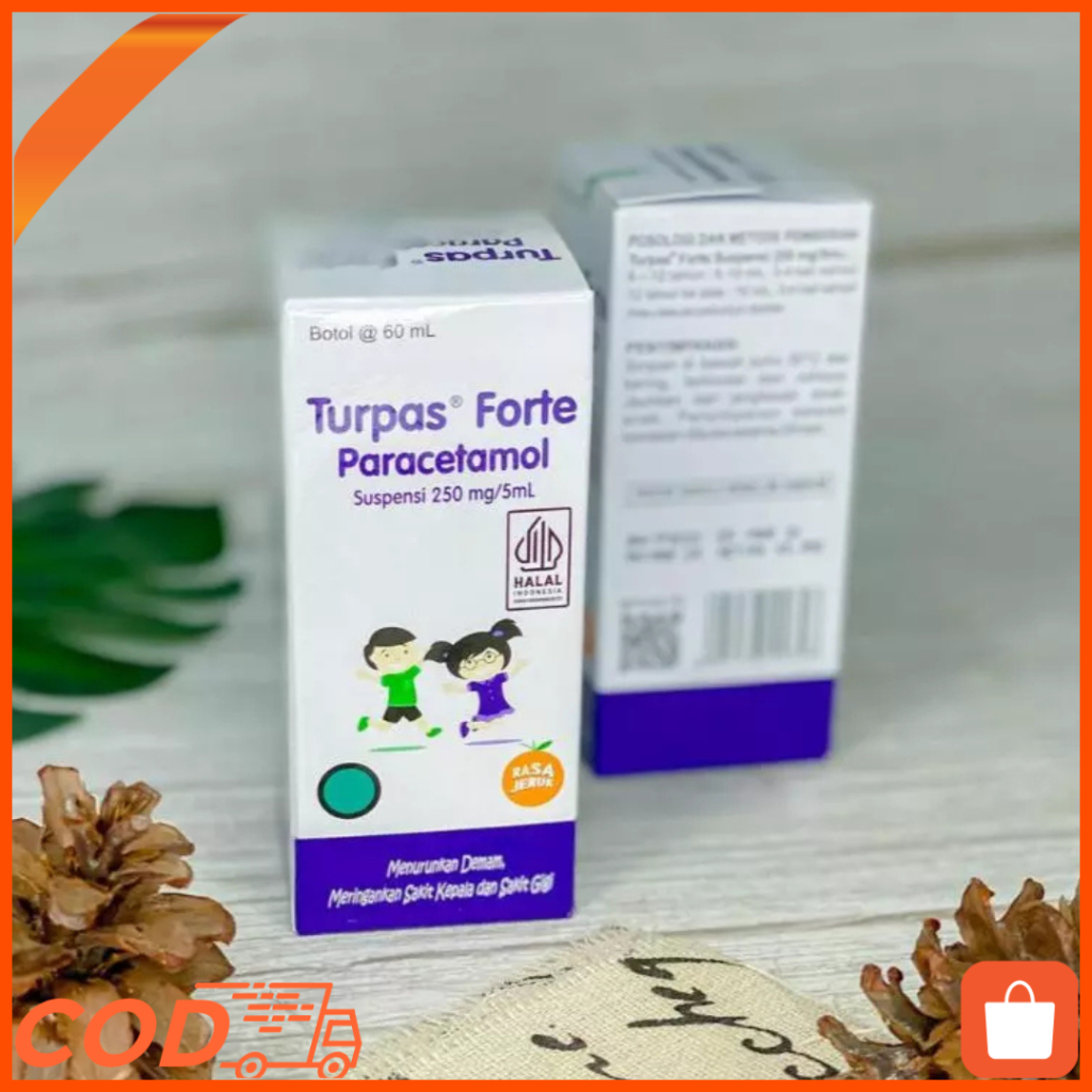 

SIRUP TURPAS FORTE SUSPENSI 250 MG5ML (BOTOL 60 ML) OBAT DEMAM ANAK