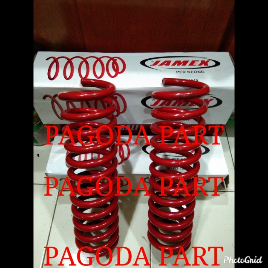 PER KEONG COIL SPRING JAMEX PREMIUM EMPUK FORTUNER VNT / TRD LAMA BELAKANG 2PCS 2005-2015 STD ORIGIN
