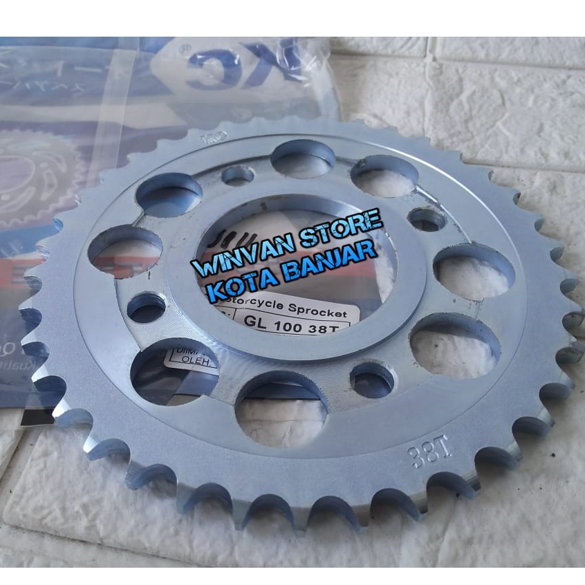 Gear belakang gir belakang GL100 GL PRO GL Max GL 100 CB NEOTEC 428-38T