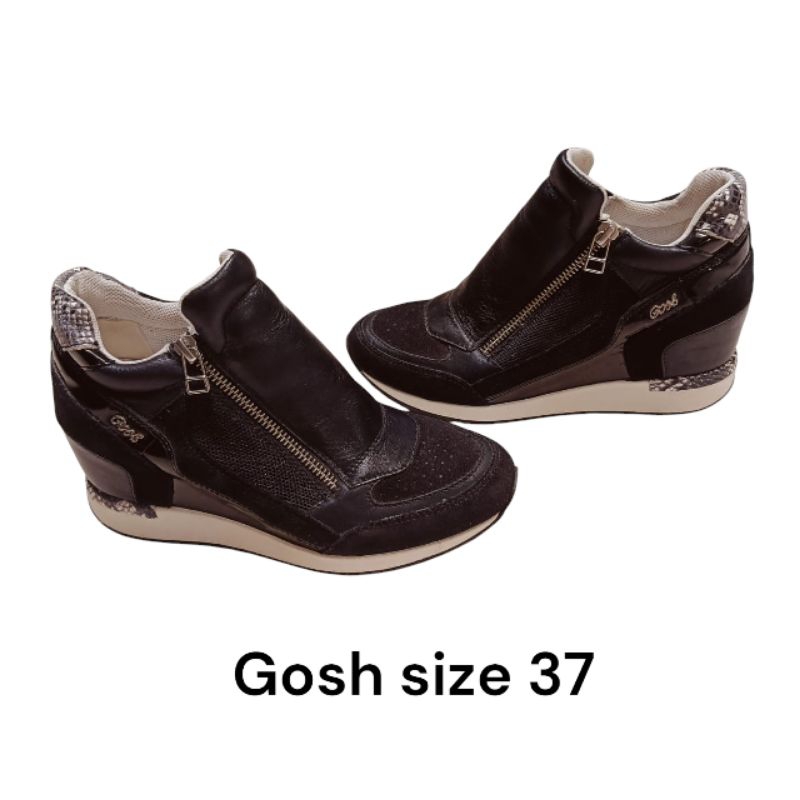 sepatu gosh hitam boot boots sneakers size 37 sepatu fashion wanita