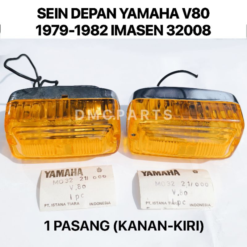 SEIN RITING DEPAN YAMAHA V80 V80CDI (BESI CHROME) TAHUN 1979-1982 Baru Stok Lama Toko (Komplit Bohla