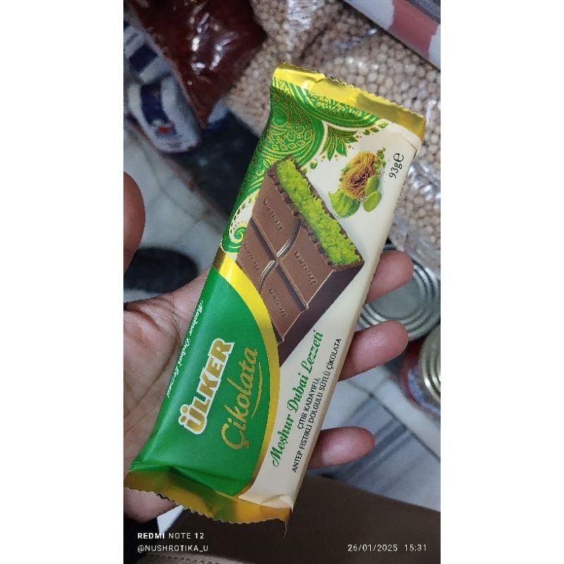 

(freeongkir) Coklat Dubai Ulkeer Pistachio 100gr ed Oktober 2024