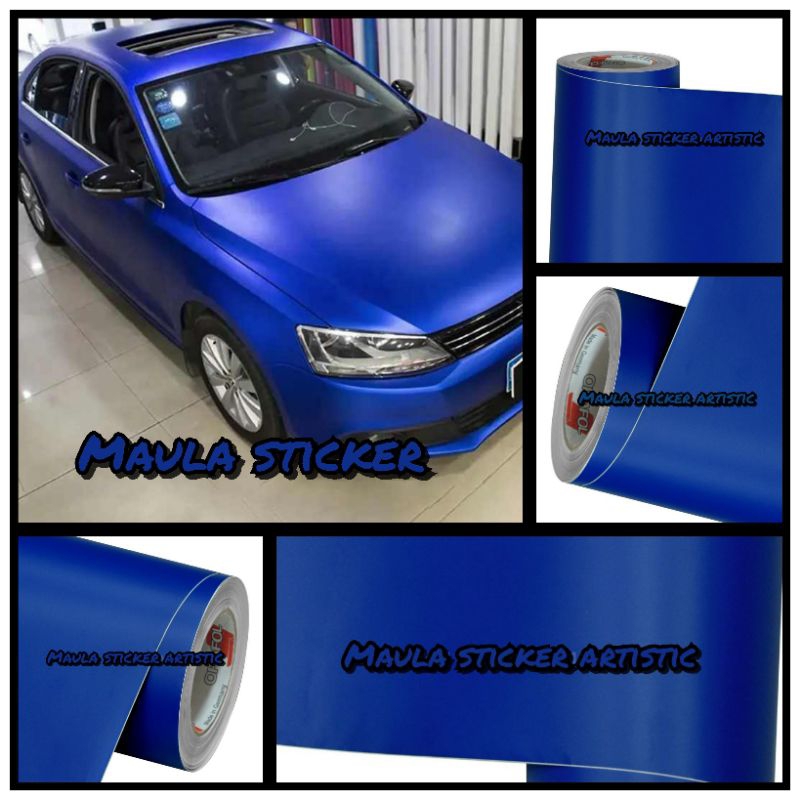 Skotlet Oracal Biru 051 Doff Kualitas Premium Untuk Variasi Body Motor Atau Mobil