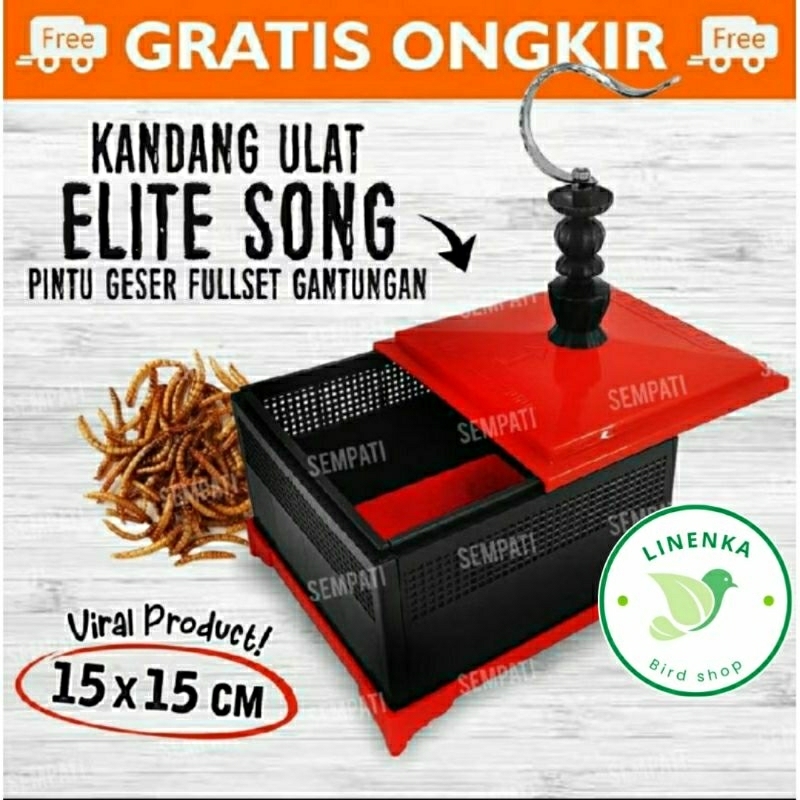 KANDANG ULAT JANGKRIK ELITE SONG TEMPAT MENYIMPAN ULAT DAN JANGKRIK