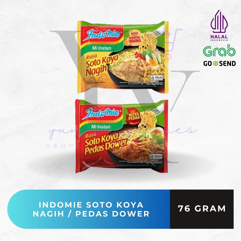 

[SATUAN] Indomie Rasa Soto Koya Nagih / Pedas Dower 76 gram