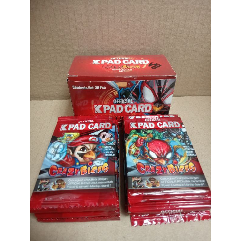 K-PAD CRAZIBIRD DAN KAROMAN ISI 30PCS/TATAKAN CRAZIBIRD DAN KAROMAN