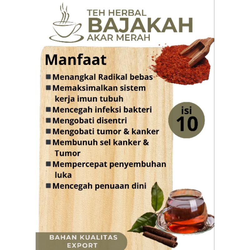 

Teh Herbal Bajakah Akar merah isi 20