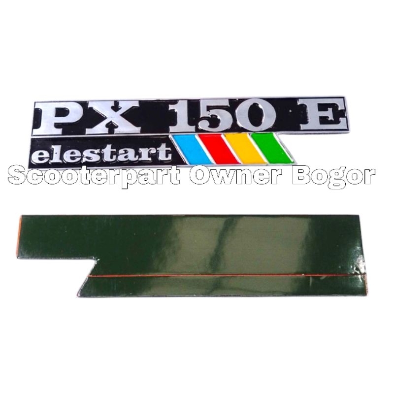 Emblem Tepong Samping Vespa Excel Exclusive PX 150 Elestart PX150E