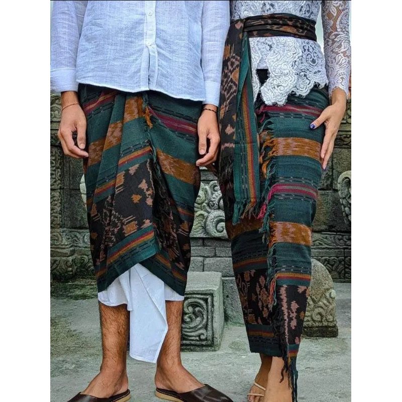 couple blangket bali pria/wanita saput premium