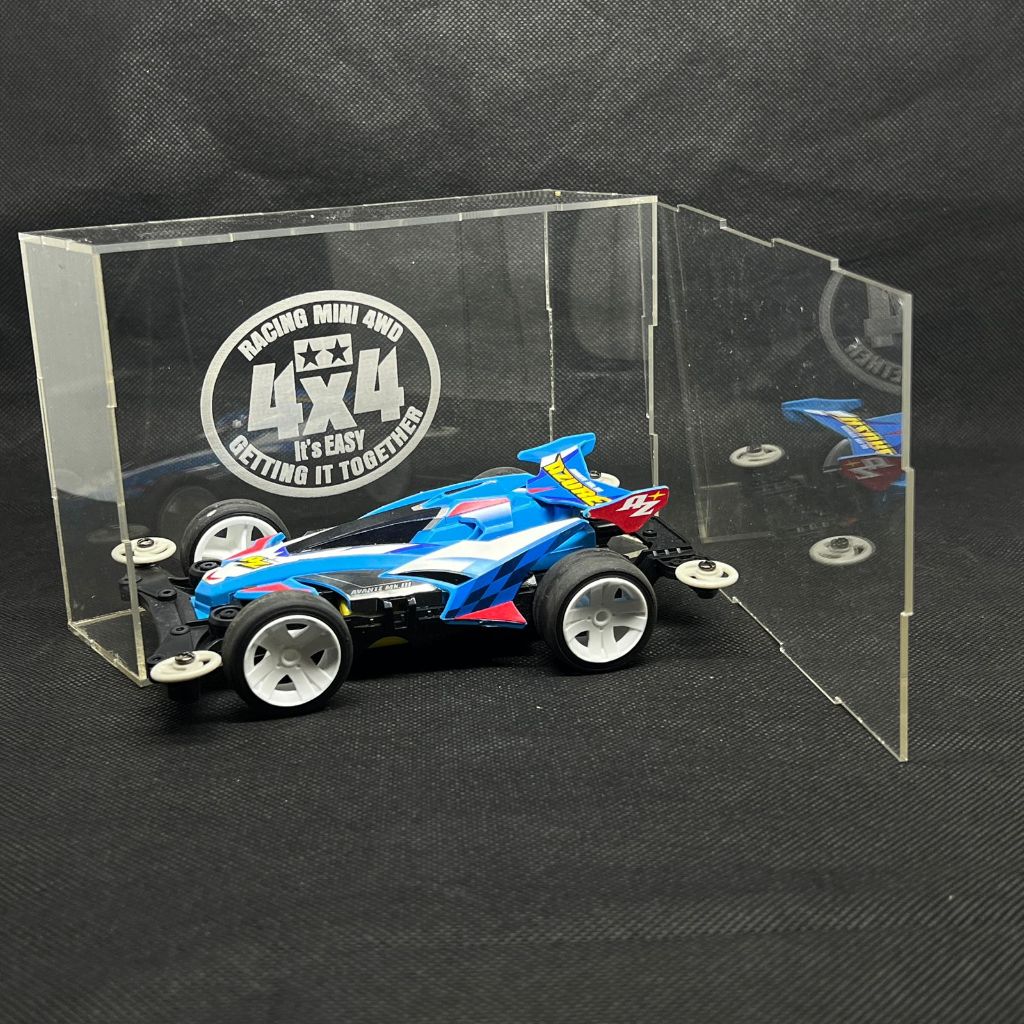 Dimension checker TAMIYA MINI 4WD box rep tamiya akrilik 2mmKOTAK BOX dimension checker DENGAN TUTUP