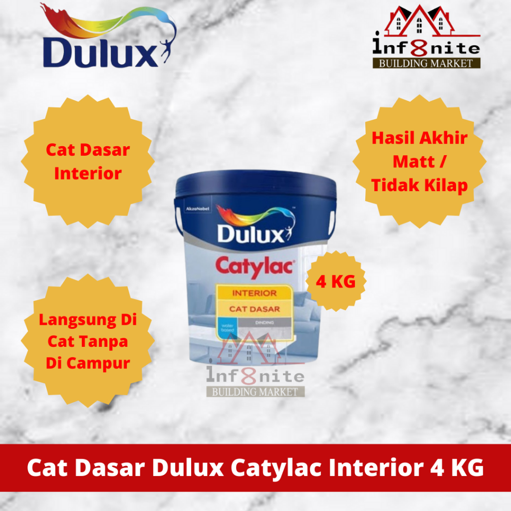 Cat Dasar Dulux Catylac Interior 4 KG Cat Dasar Tembok Alkali Sealer