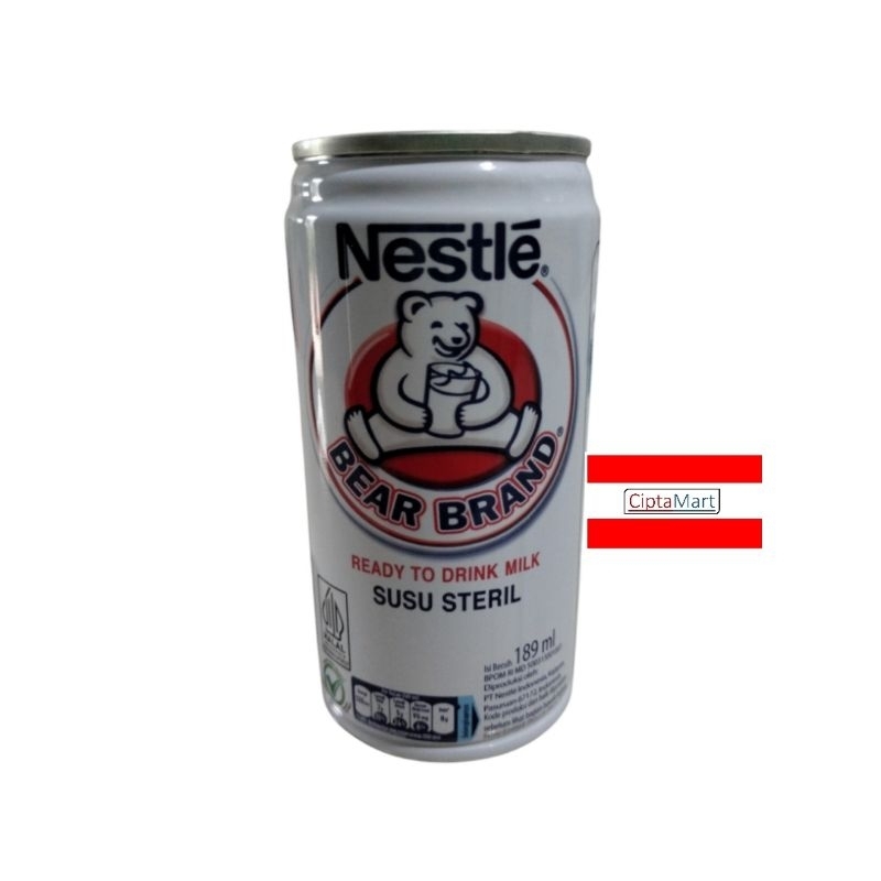 

Nestle Bear brand susu steril kaleng 189ml