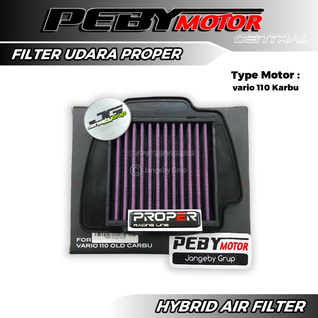 Filter Udara Vario 110 Karbu PROPER RACING LINE