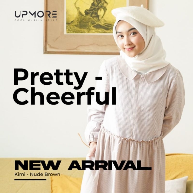 BAJU GAMIS MUTIF KIMI NUDE BROWN GAMIS REMAJA MUTIF STORE WINONG