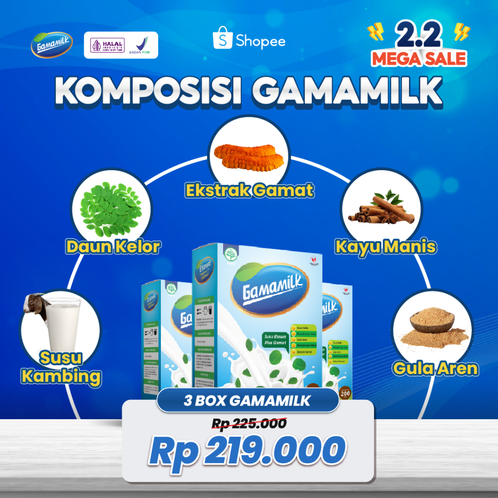 

GAMAMILK 3 BOX - Meningkatkan Kesehatan dengan Gizi Seimbang