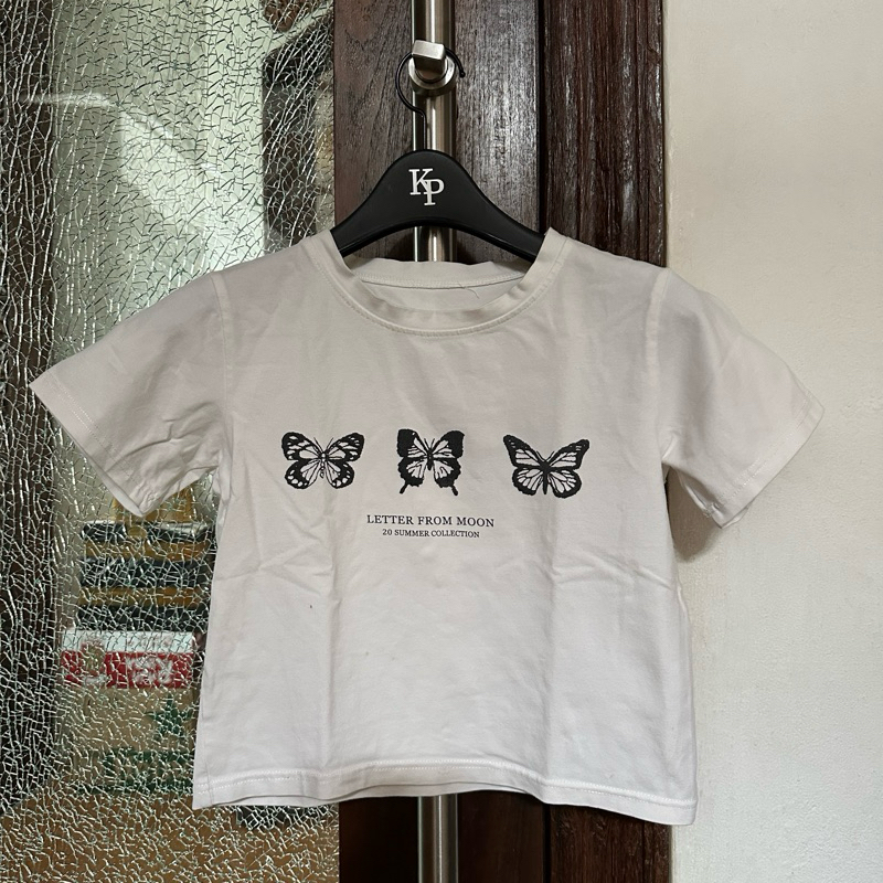 [READY] T-SHIRT PUTIH LETTERFROMMOON NON-ORI KAOS PUTIH JENNIE PRELOVED