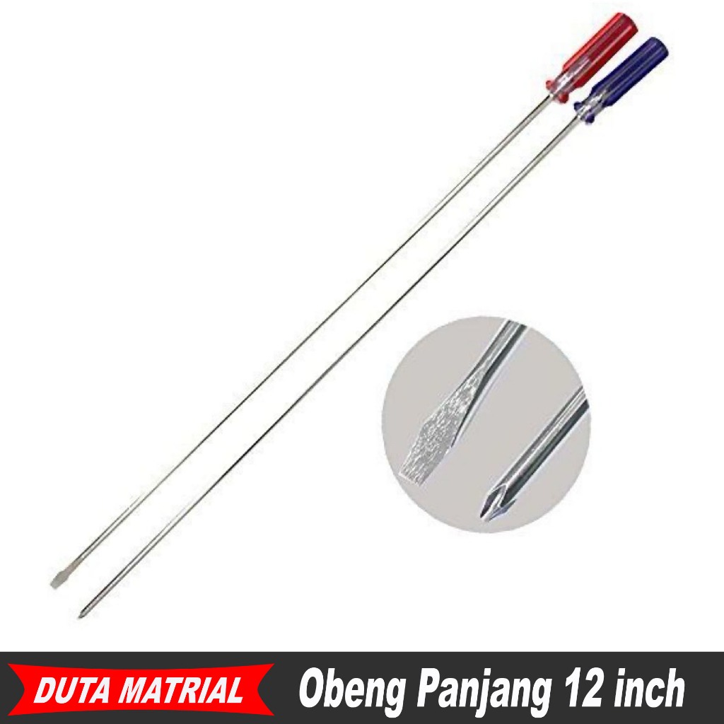 Obeng Panjang 12 Inch 30 cm Plus Minus