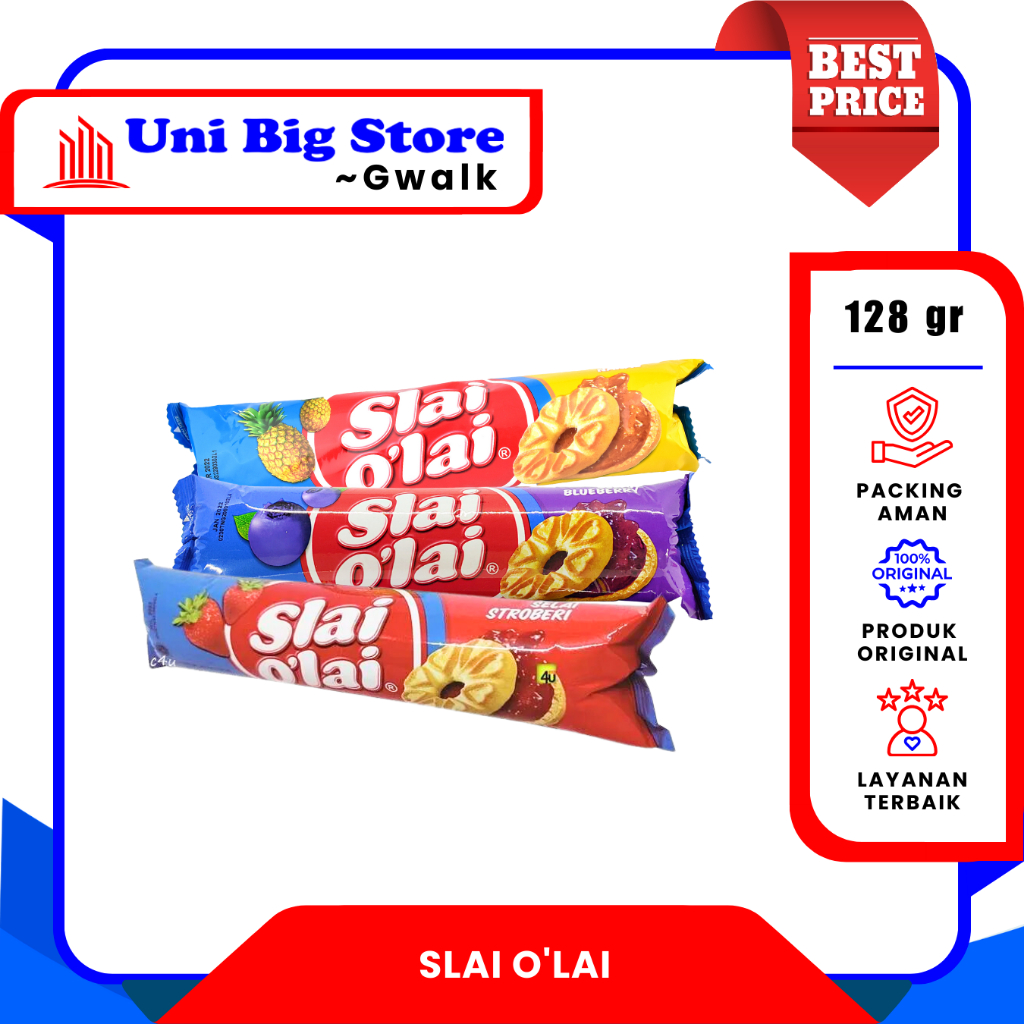 

ROMA SLAI O'LAI O LAI BISKUIT SUSU SELAI BLUEBERRY - STRAWBERRY - PINEAPPLE - 128 gr