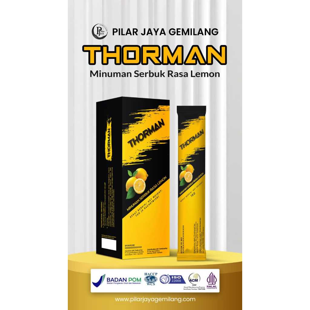 

THORMAN Minuman Serbuk Rasa Lemon