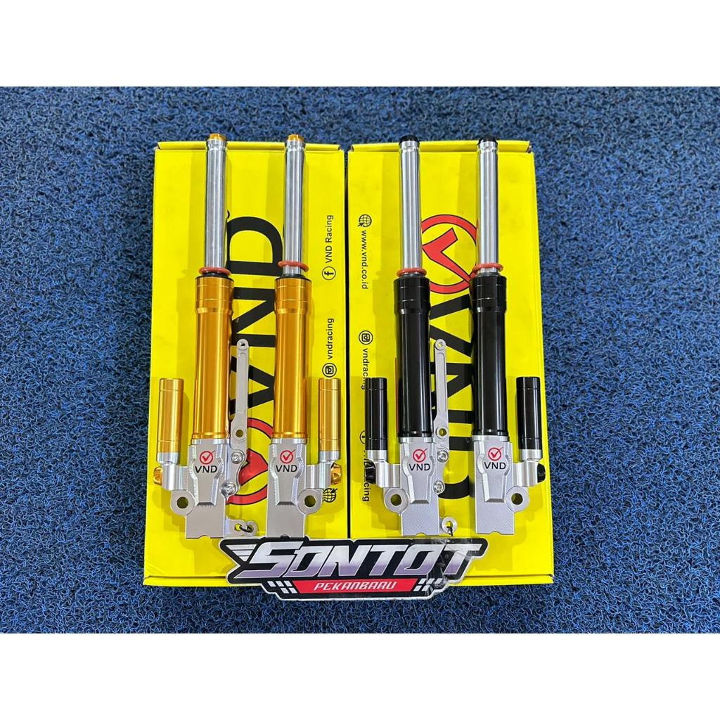 SHOCK DEPAN VND AK111 B1 VARIO 150 SILVER/BLACK