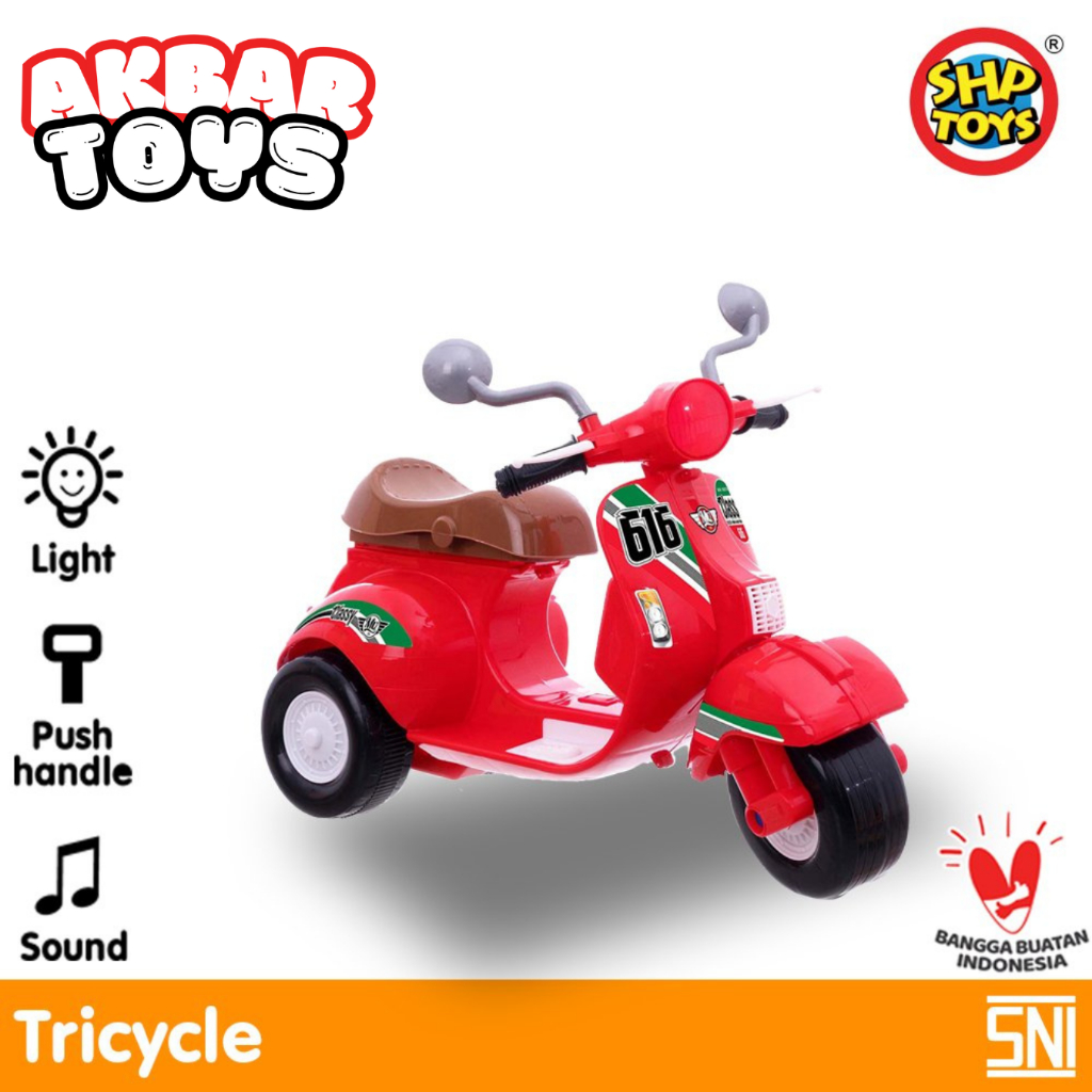 Sepeda Vespa Anak Bisa Dinaiki Mainan Sepeda Anak