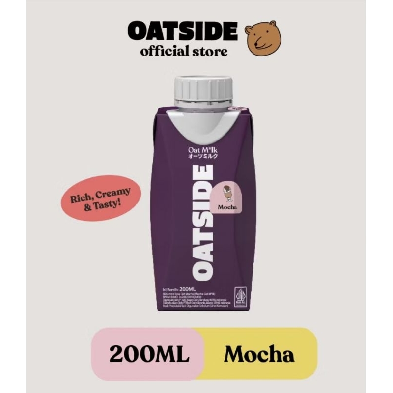 

OATSIDE susu oatmeal caps rasa mocha isi 200ml