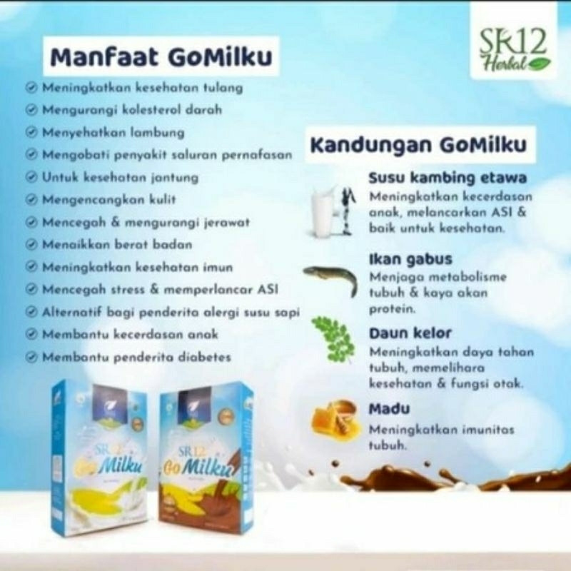

Go Milku SR12 Halal Susu Kambing Etawa Premium Meningkatkan Kesehatan Inmun Aman Bumil Busui