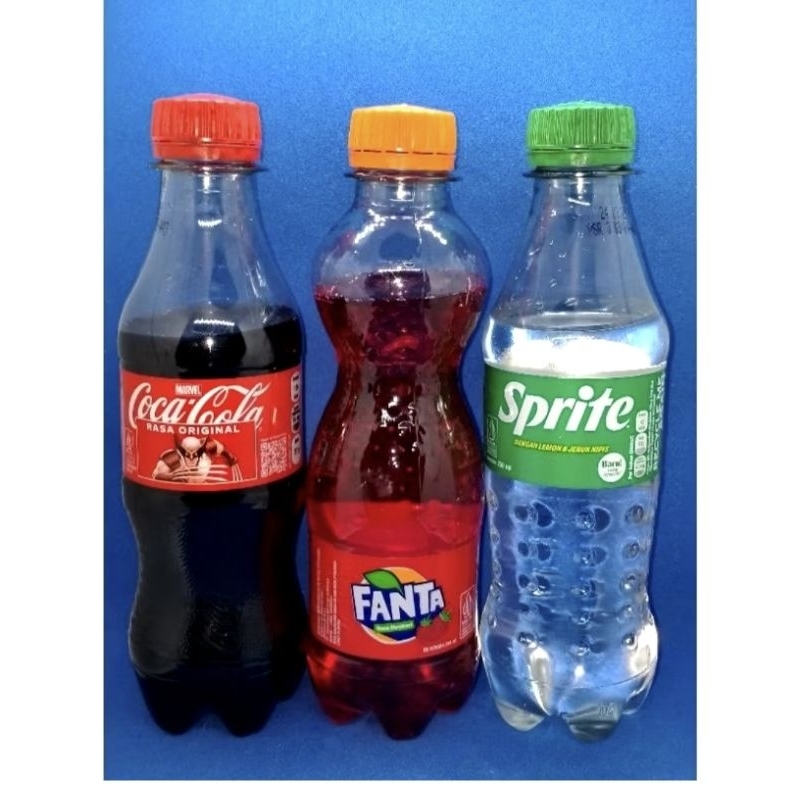 

FANTA / COCA COLA /SPRITE SOFTDRINK BOTOL 250L 1 PACK ISI 12 BOTOL