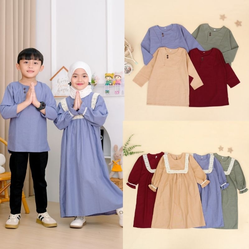 LITTLE.LOVIA | AZAM DAN AZZURA | MUSLIM COUPLE ANAK LAKI LAKI DAN PEREMPUAN