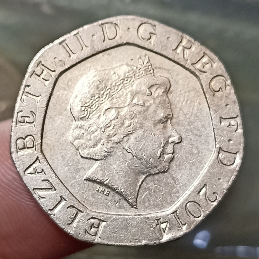 Koin Kuno Asing Inggris (UK) Royal Shield 20 Pence