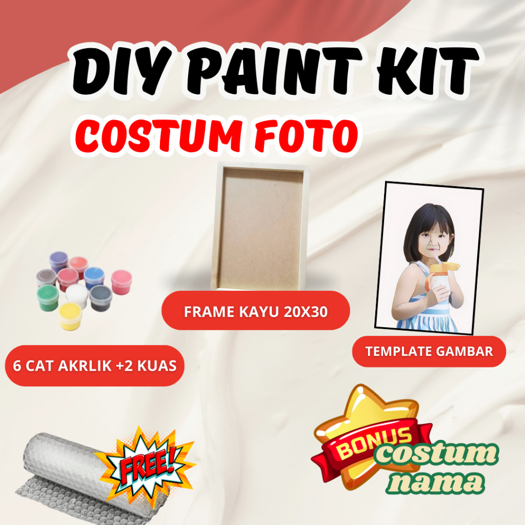

DIY PAINT COSTUM FOTO | FREE COSTUM FOTO DAN NAMA