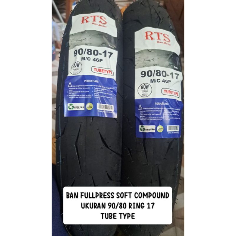 BAN RTS UKURAN 90/80 RING 17 BAN SOFT COMPOUND BAN DONAT