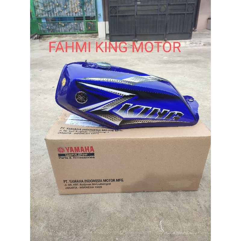 TANGKI ASLI BIRU ORIGINAL YGP RX KING NEW PEREDAM 2008 GRES BARU