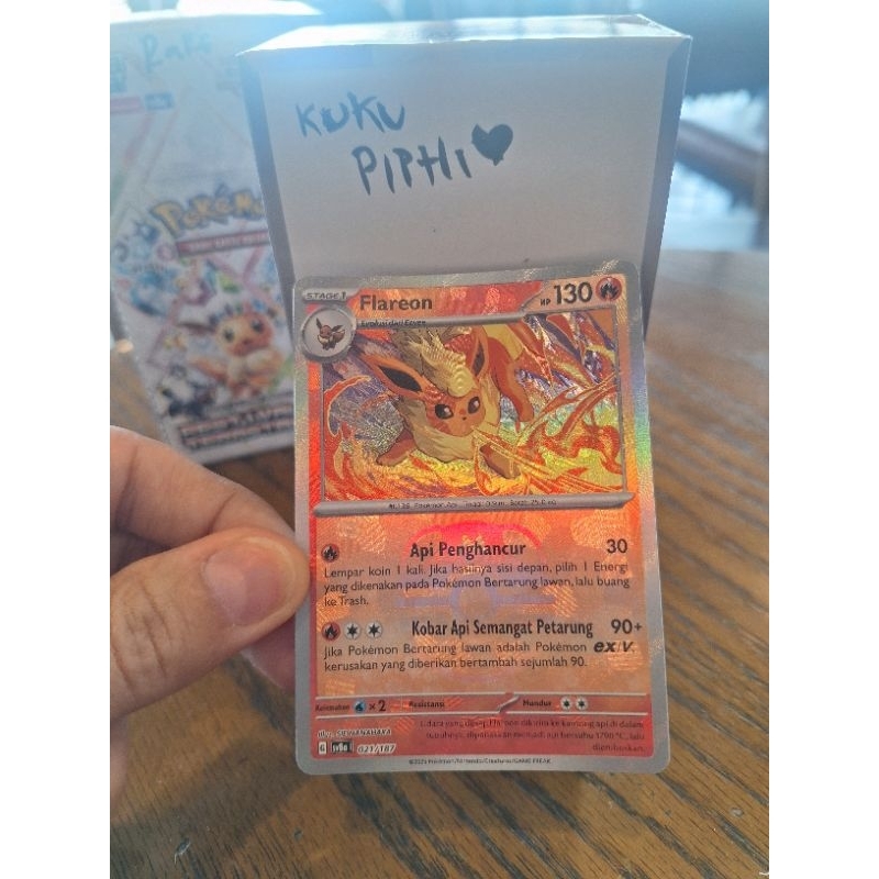 Flareon Masterball 021/187 Kartu Pokemon Flareon Masterball