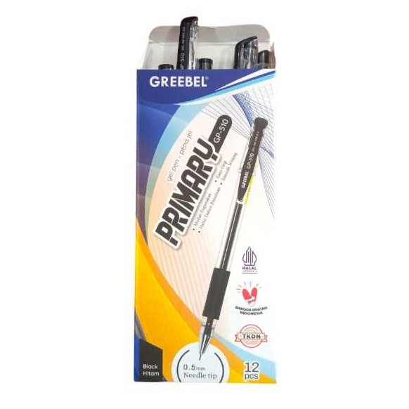 

GREEBEL GEL PEN PRIMARY GP-510 HITAM 0,5MM