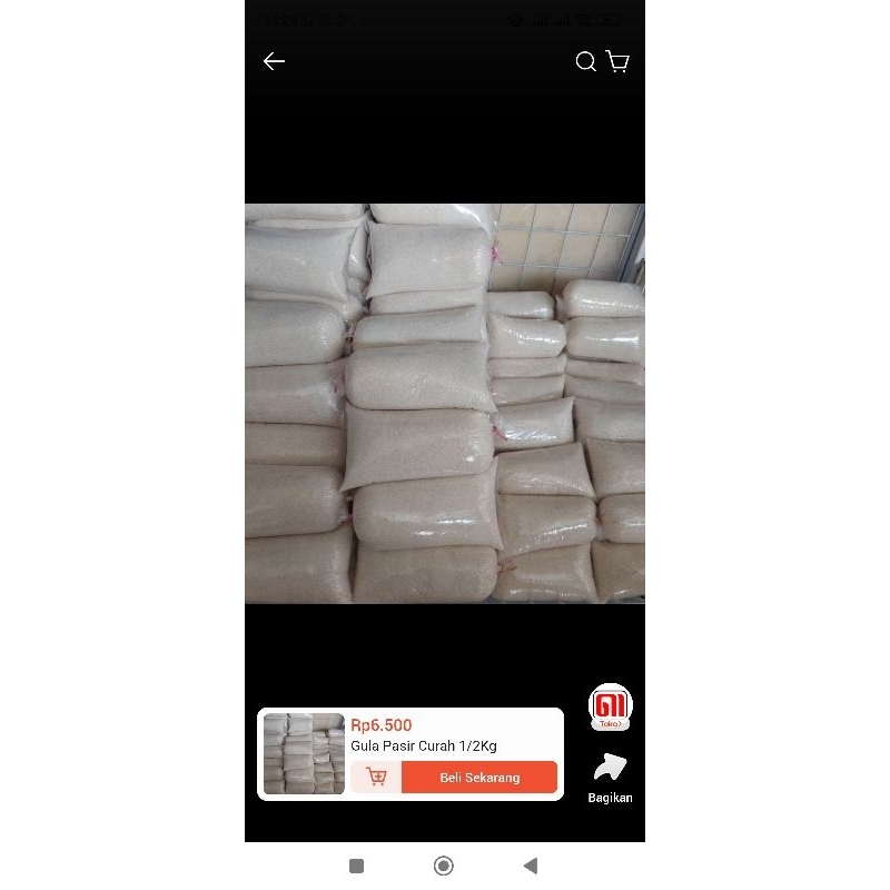 

Gula pasir putih gula kba 250gr