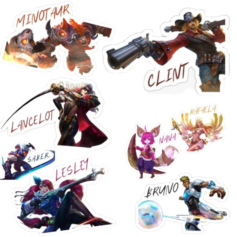 

STICKER KARAKTER GAME Per PCS / STICKER KARAKTER GAMERS / STIKER KARAKTER HP MOTOR KOMPUTER Dll