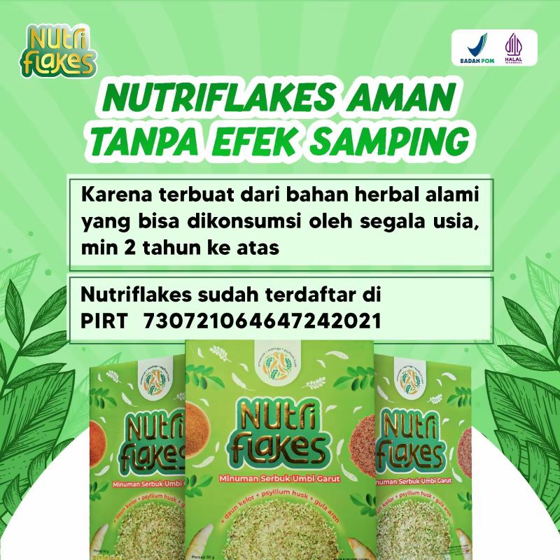 

Nutriflakes Minuman Serbuk Umbi Garrot