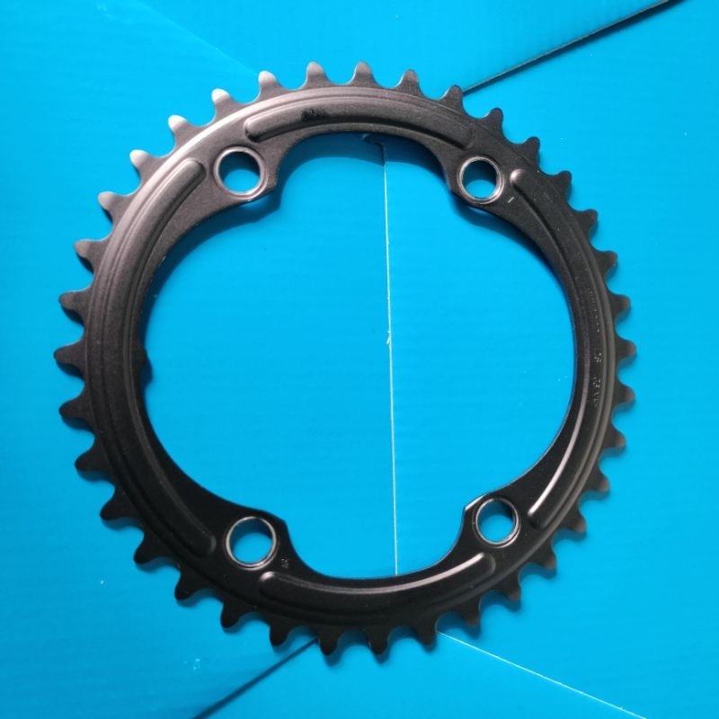 Chainring Shimano 105 R7100 Inner 36 t bcd 110 4 baut made Japan bisa pasangkan pada crank arm Clari