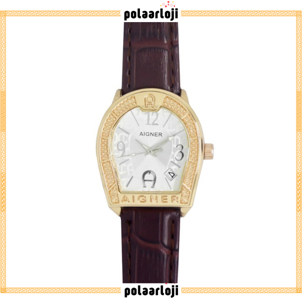 PA JAM TANGAN AIGNER LOGO LEATHER ARLOJI FASHION MURAH PRIA WANITA AG027
