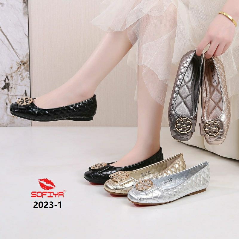 SOFIYA Sepatu Wanita Flatshoes Premium  Flat Shoes Basic 2023 Teplek Balet Mewah