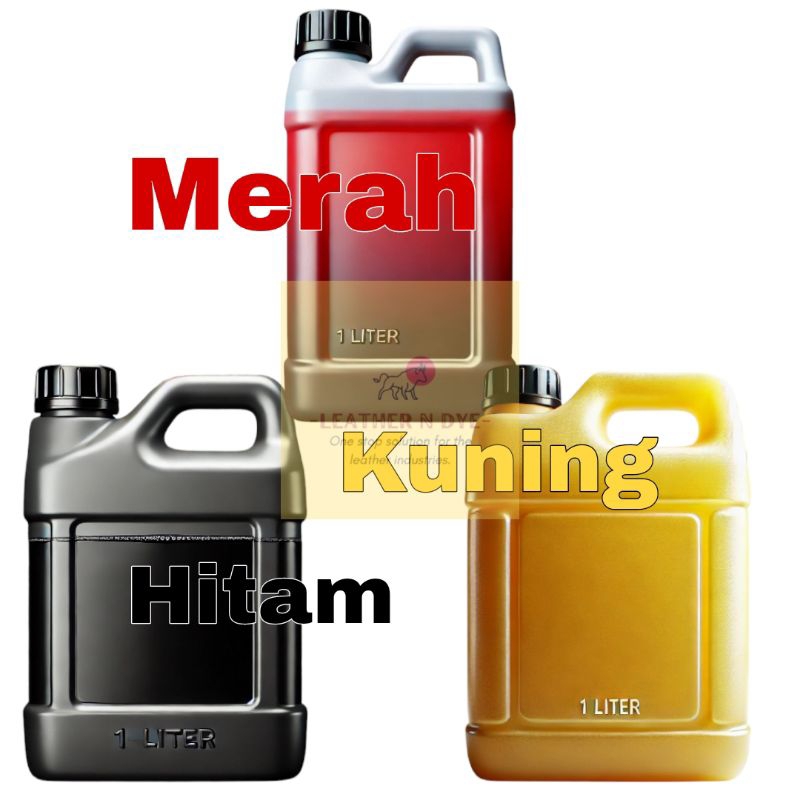 

Paket Leather Dye membuat warna sendiri masing masing 1 liter