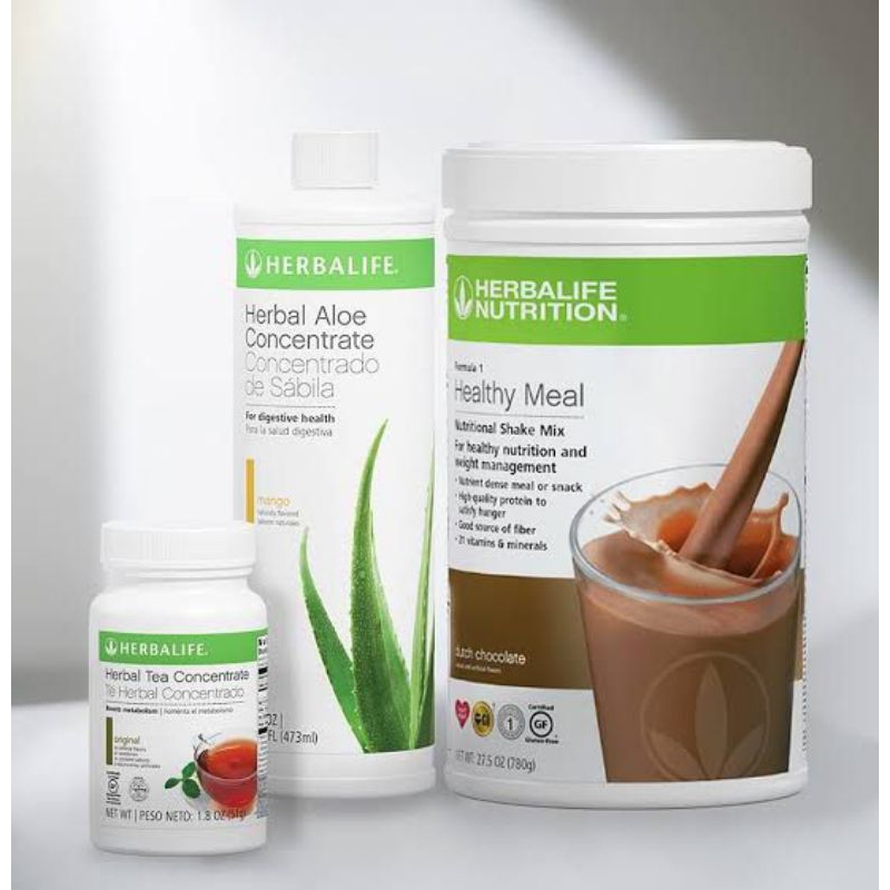 PAKET PELANGSING BADAN HERBALIFE FORMULA 1 SHAKE MIX DIET DETOX-ORIGINAL BPOM