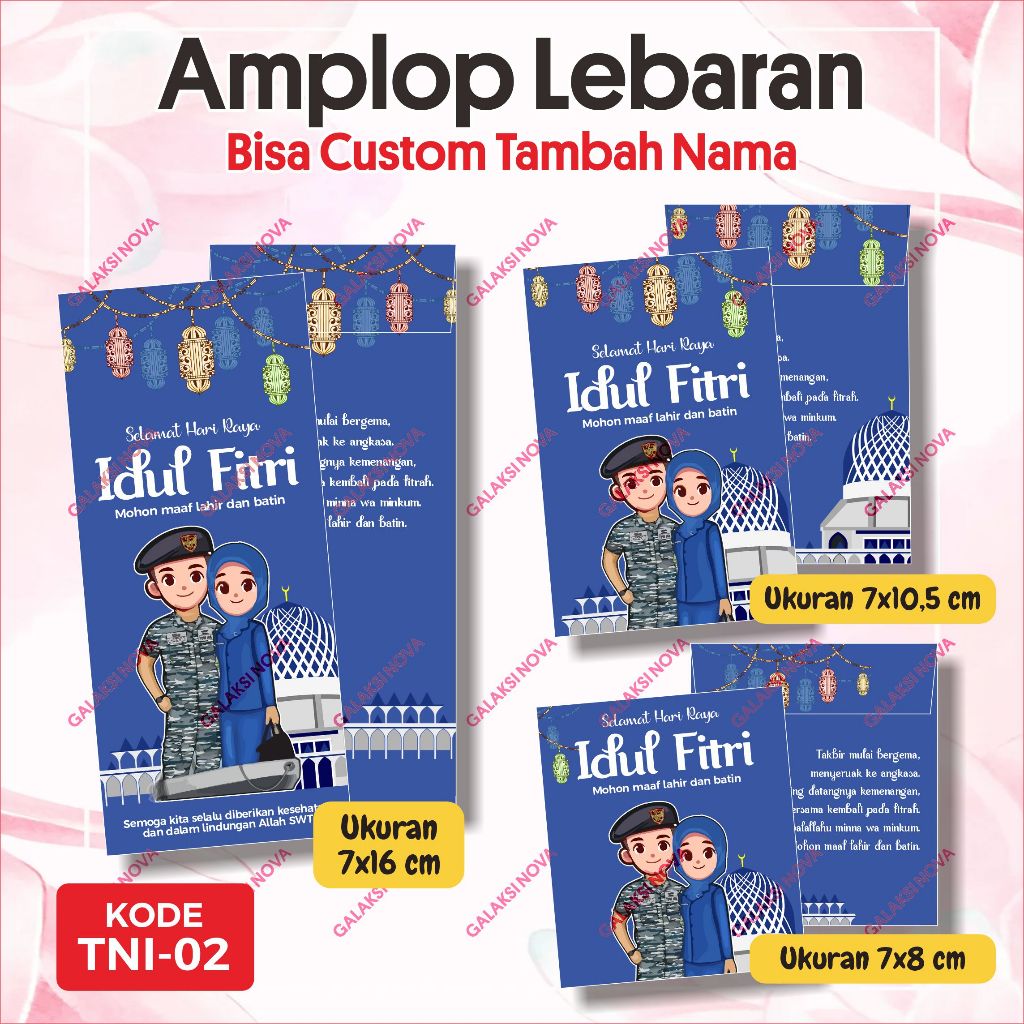 

TNI.02 - Amplop Idul Fitri JALASENASTRI TNI AL | Amplop Lebaran Custom | Amplop Custom