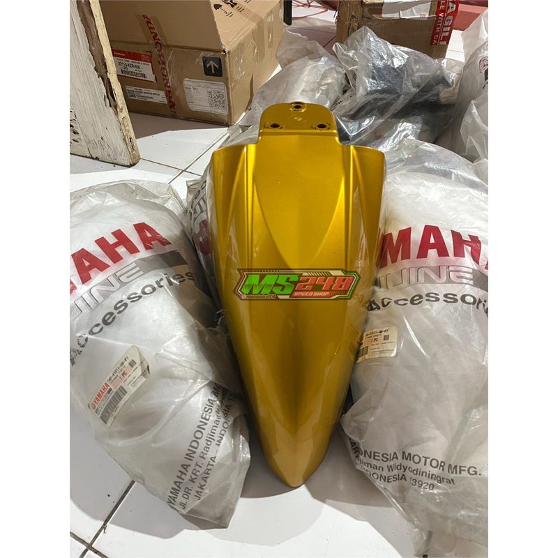 Spakbor Depan Yamaha Mio Soul Lama Karbu Kuning Gold Original Yamaha 14D-F1511-00-P7