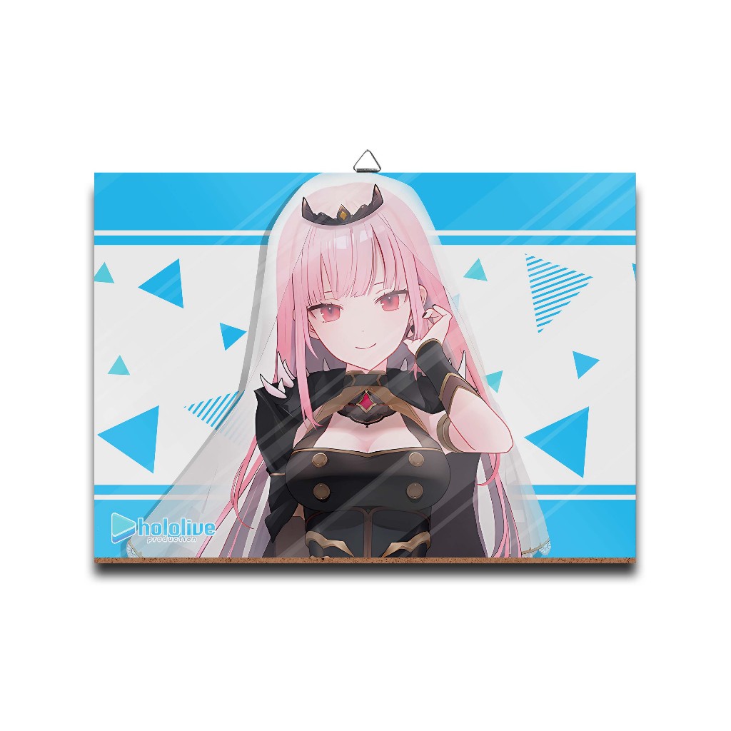 Poster dinding kayu anime vtuberMORI CALLIOPE BASIC -HOLOLIVEMaterial MDF